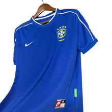 Carregar imagem no visualizador da galeria, Camisa Brasil Away 1998 Retrô - Azul