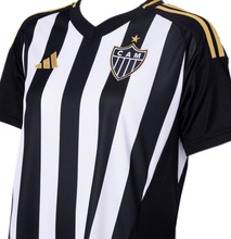 Carregar imagem no visualizador da galeria, Camisa Atlético Mineiro Feminina Home 25-26 - Preta e Branca