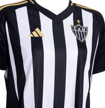 Carregar imagem no visualizador da galeria, Camisa Atlético Mineiro Feminina Home 25-26 - Preta e Branca