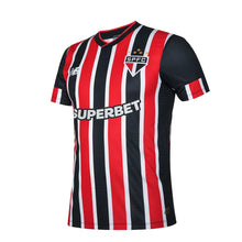 Carregar imagem no visualizador da galeria, Camisa São Paulo Away 24/25 - Vermelha e Branca - C/ Patrocínio