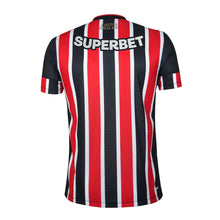 Carregar imagem no visualizador da galeria, Camisa São Paulo Away 24/25 - Vermelha e Branca - C/ Patrocínio