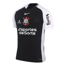 Carregar imagem no visualizador da galeria, Camisa Corinthians Away 25/26 Jogador - Preta C/ Patrocínio
