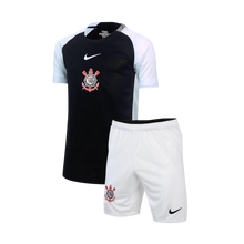 Carregar imagem no visualizador da galeria, Conjunto Infantil Corinthians II 25/26 - Preto e Branco