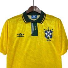 Carregar imagem no visualizador da galeria, Camisa Brasil Home 1991 Retrô - Amarela