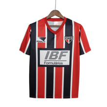 Carregar imagem no visualizador da galeria, Camisa São Paulo Away 1991 Retrô - Preta e Vermelha