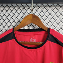 Carregar imagem no visualizador da galeria, Camisa Manchester United Home Manga Longa 03/04 Retrô - Vermelha