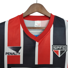 Carregar imagem no visualizador da galeria, Camisa São Paulo Away 1991 Retrô - Preta e Vermelha