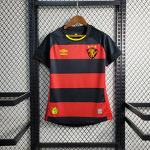 Carregar imagem no visualizador da galeria, Camisa Sport Recife Home 23/24 Feminina - Vermelha e Preta