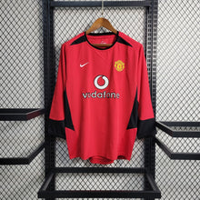 Carregar imagem no visualizador da galeria, Camisa Manchester United Home Manga Longa 03/04 Retrô - Vermelha
