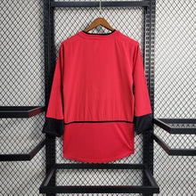 Carregar imagem no visualizador da galeria, Camisa Manchester United Home Manga Longa 03/04 Retrô - Vermelha