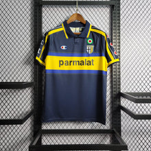 Carregar imagem no visualizador da galeria, Camisa Parma Away 99/00 Retrô - Azul e Amarela