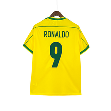 Carregar imagem no visualizador da galeria, Camisa Brasil Home 1998 Retrô - Amarela