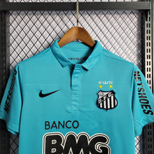 Carregar imagem no visualizador da galeria, Camisa Santos Third 12/13 NEYMAR JR/11 Retrô - Azul