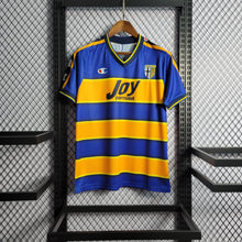 Carregar imagem no visualizador da galeria, Camisa Parma Away 01/02 Retrô - Azul e Amarela