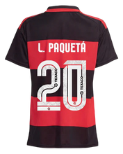 Carregar imagem no visualizador da galeria, Camisa CRF Feminina Home 26/27 - Preta e Vermelha