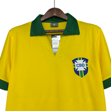 Carregar imagem no visualizador da galeria, Camisa Brasil Home 1958 Retrô - Amarela