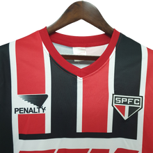 Carregar imagem no visualizador da galeria, Camisa São Paulo Away 1993 Retrô - Preta e Vermelha
