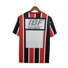 Carregar imagem no visualizador da galeria, Camisa São Paulo Away 1991 Retrô - Preta e Vermelha