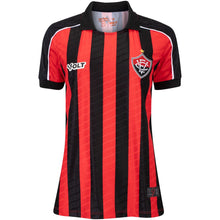 Carregar imagem no visualizador da galeria, Camisa Vitória Home Feminina 25/26 - Vermelha e Preta