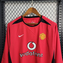 Carregar imagem no visualizador da galeria, Camisa Manchester United Home Manga Longa 03/04 Retrô - Vermelha