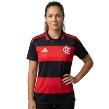 Carregar imagem no visualizador da galeria, Camisa CRF Feminina Home 26/27 - Preta e Vermelha