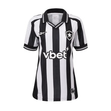 Carregar imagem no visualizador da galeria, Camisa Botafogo Feminina Home 25/26 - Preta e Branca
