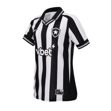 Carregar imagem no visualizador da galeria, Camisa Botafogo Feminina Home 25/26 - Preta e Branca