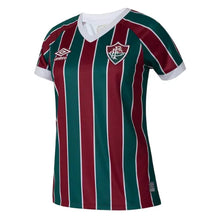 Carregar imagem no visualizador da galeria, Camisa Fluminense Home 23/24 Feminina - Vinho e Verde
