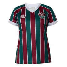 Carregar imagem no visualizador da galeria, Camisa Fluminense Home 23/24 Feminina - Vinho e Verde