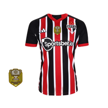 Carregar imagem no visualizador da galeria, Camisa São Paulo Away 23/24 - Vermelha e Branca + PATCH COPA DO BRASIL