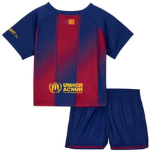 Carregar imagem no visualizador da galeria, Conjunto Infantil Barcelona I 25/26 - Azul e Vermelho