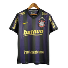Carregar imagem no visualizador da galeria, Camisa Corinthians Away Retrô 09/10 - Preta e Roxa