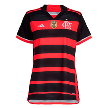 Carregar imagem no visualizador da galeria, Camisa CRF Feminina Home 24/25 - Preta e Vermelha