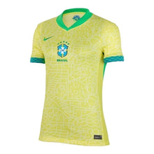 Carregar imagem no visualizador da galeria, Camisa Brasil Home Feminina 2024 - Amarela