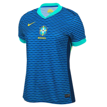 Carregar imagem no visualizador da galeria, Camisa Brasil Away Feminina 2024 - Azul
