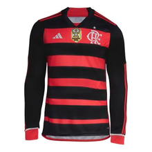 Carregar imagem no visualizador da galeria, Camisa CRF Home 24/25 Manga Longa - Preta e Vermelha