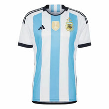 Carregar imagem no visualizador da galeria, Camisa Argentina 3 Estrelas - Azul e Branca