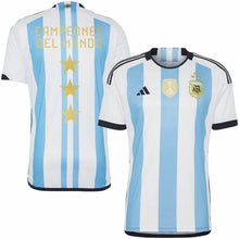 Carregar imagem no visualizador da galeria, Camisa Argentina 3 Estrelas - Azul e Branca