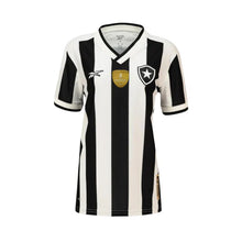 Carregar imagem no visualizador da galeria, Camisa Botafogo Feminina Home 24/25 - Preta e Branca