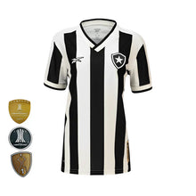 Carregar imagem no visualizador da galeria, Camisa Botafogo Feminina Home 24/25 - Preta e Branca