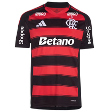 Carregar imagem no visualizador da galeria, Camisa CRF Home 25/26 - Preta e Vermelha - C/ Patrocínios