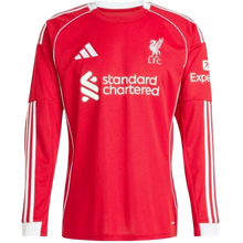 Carregar imagem no visualizador da galeria, Camisa Liverpool Home 25/26 Manga Longa - Vermelha