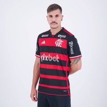 Carregar imagem no visualizador da galeria, Camisa CRF Home 24/25 - Preta e Vermelha - C/ Patrocínios