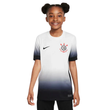 Carregar imagem no visualizador da galeria, Conjunto Infantil Corinthians I 24/25 - Branco e Preto