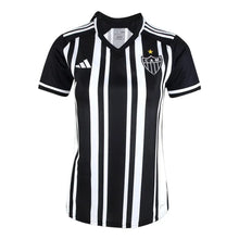 Carregar imagem no visualizador da galeria, Camisa Atlético Mineiro Home 23/24 Feminina - Preta e Branca