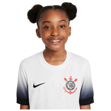 Carregar imagem no visualizador da galeria, Conjunto Infantil Corinthians I 24/25 - Branco e Preto