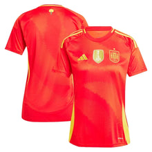 Carregar imagem no visualizador da galeria, Camisa Espanha Feminina Home 2024 - Vermelha