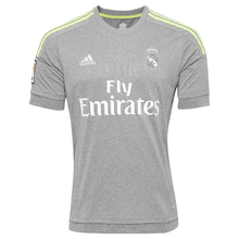 Carregar imagem no visualizador da galeria, Camisa Real Madrid Away 15/16 Retrô - Cinza