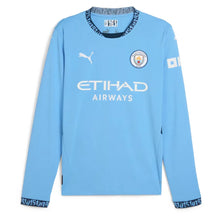 Carregar imagem no visualizador da galeria, Camisa Manchester City Home 24/25 Manga Longa - Azul