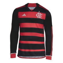 Carregar imagem no visualizador da galeria, Camisa CRF Home 24/25 Manga Longa - Preta e Vermelha